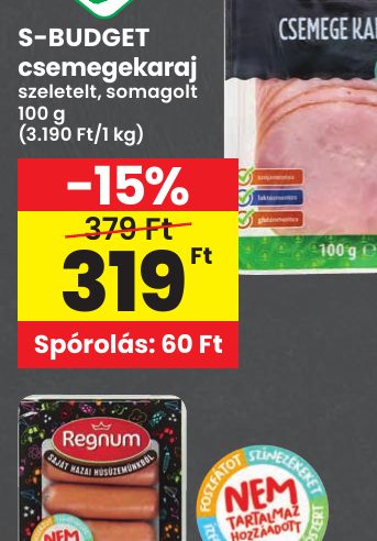 S-BUDGET csemegekaraj
