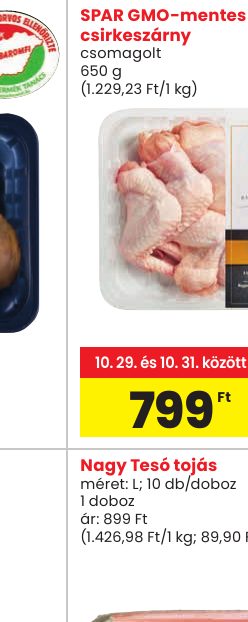 SPAR GMO-mentes csirkeszárny