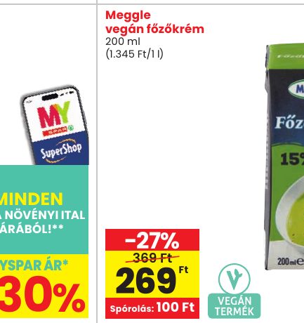 Meggle vegán főzőkrém
