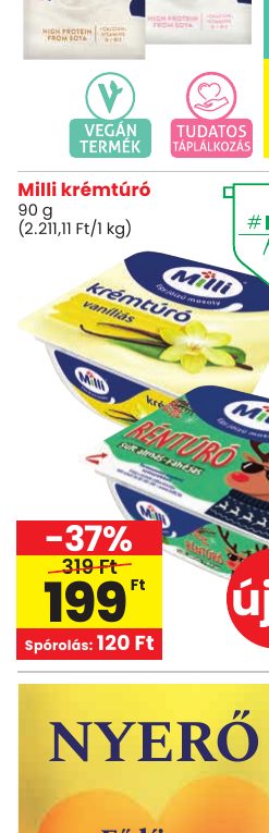 Milli krémtúró