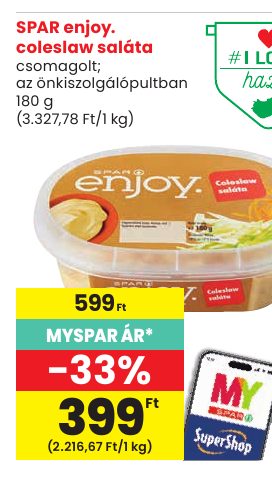 SPAR enjoy. coleslaw saláta