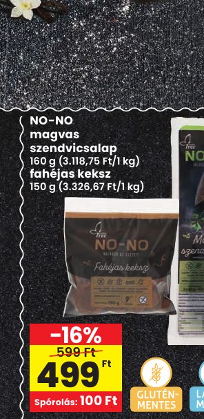 NO-NO magvas szendvicsalap