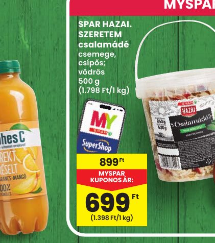SPAR HAZAI. SZERETEM csalamádé