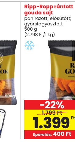 Ripp-Ropp rántott gouda sajt