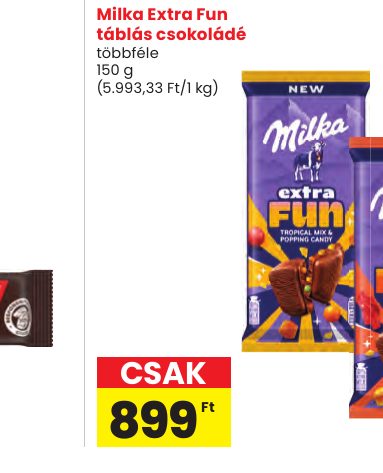 Milka Extra Fun táblás csokoládé