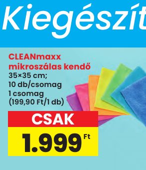CLEANmaxx mikroszálas kendő