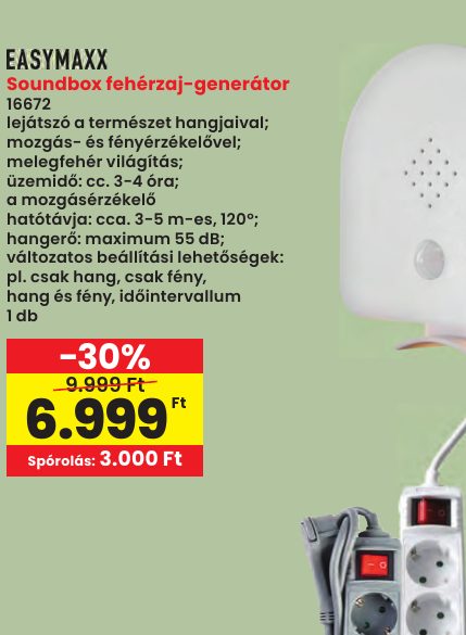 Soundbox fehérzaj-generátor