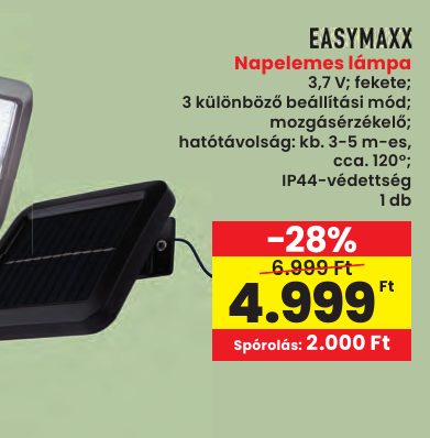 Napelemes lámpa