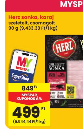 Herz sonka, karaj