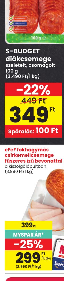 S-BUDGET diákcsemege