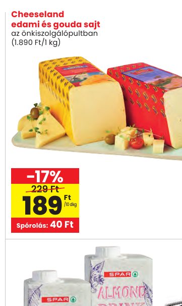 Cheeseland edami és gouda sajt