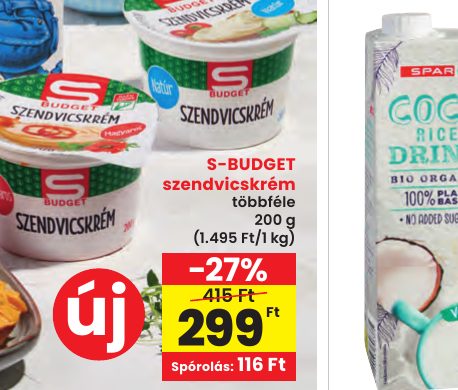 S-BUDGET szendvicskrém