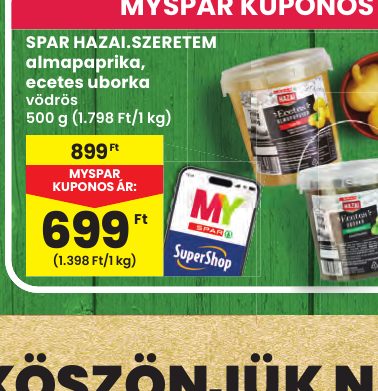 SPAR HAZAI.SZERETEM almapaprika, ecetes uborka