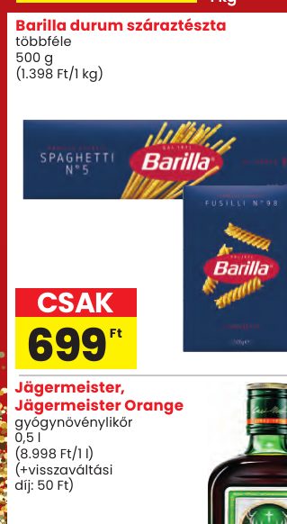 Barilla durum száraztészta