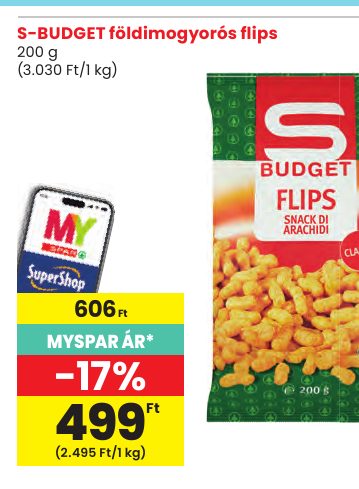 S-BUDGET földimogyorós fl ips