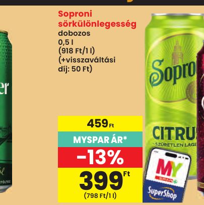 Soproni sörkülönlegesség