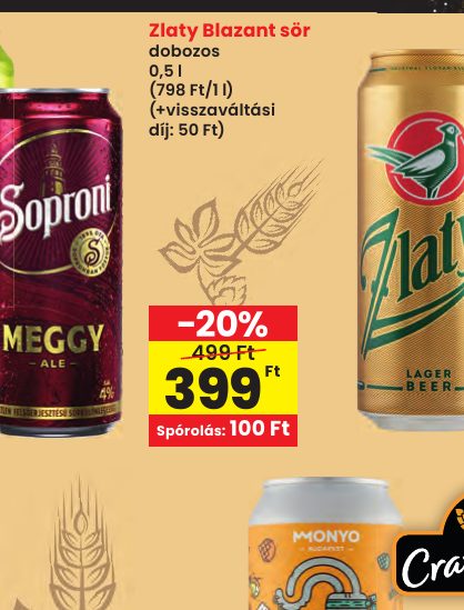 Zlaty Blazant sör