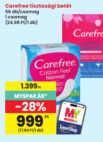 Carefree tisztasági betét