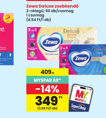 Zewa Deluxe zsebkendő