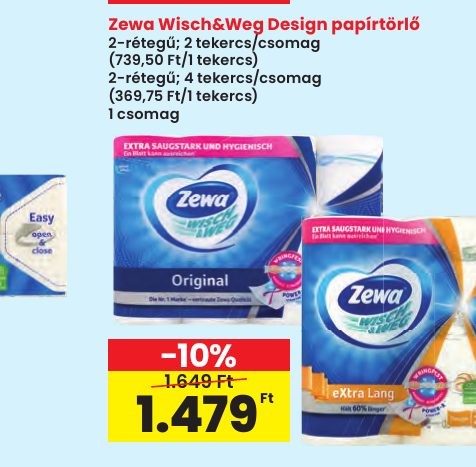 Zewa Wisch&Weg Design papírtörlő
