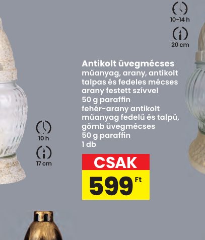 Antikolt üvegmécses