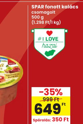 SPAR fonott kalács