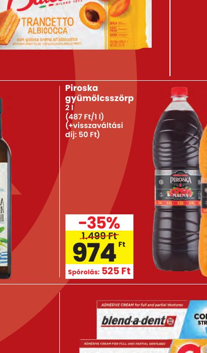 Piroska gyümölcsszörp