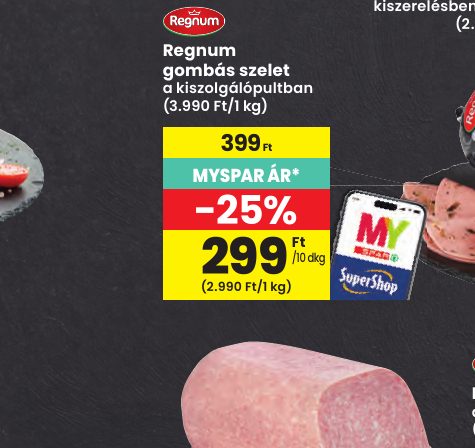 Regnum gombás szelet