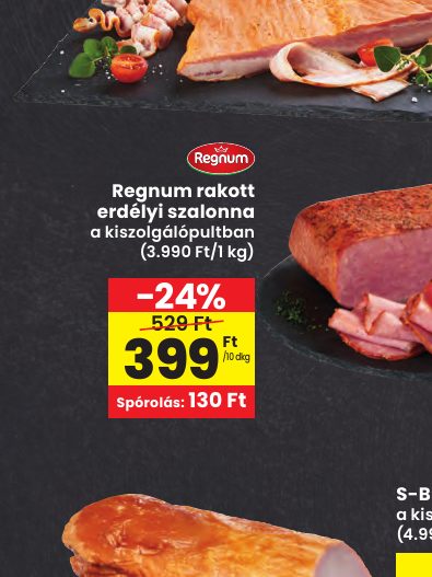 Regnum rakott erdélyi szalonna