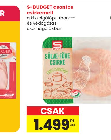 S-BUDGET csontos csirkemell