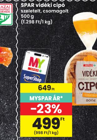 SPAR vidéki cipó