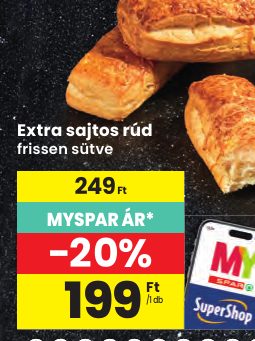 Extra sajtos rúd