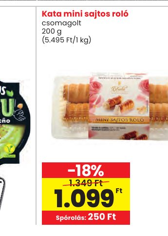 Kata mini sajtos roló