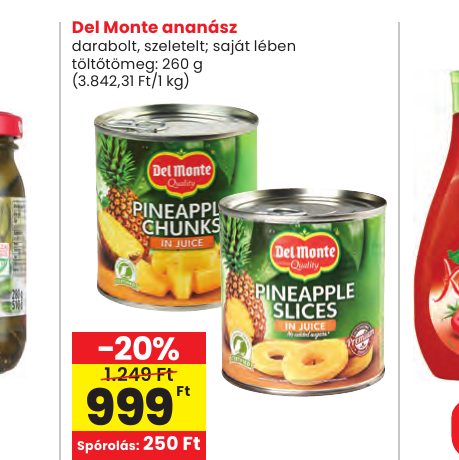 Del Monte ananász