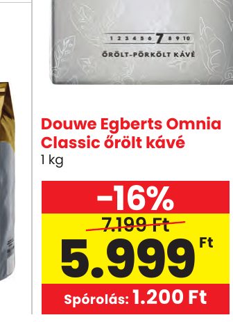 Douwe Egberts Omnia Classic őrölt kávé