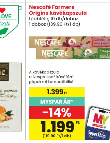 Nescafé Farmers Origins kávékapszula