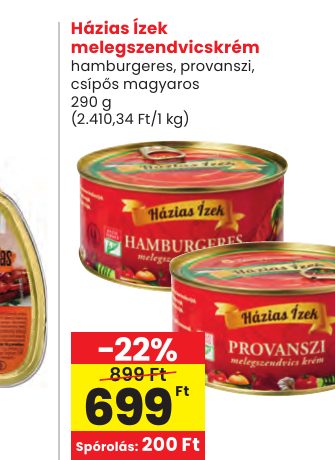Házias Ízek melegszendvicskrém