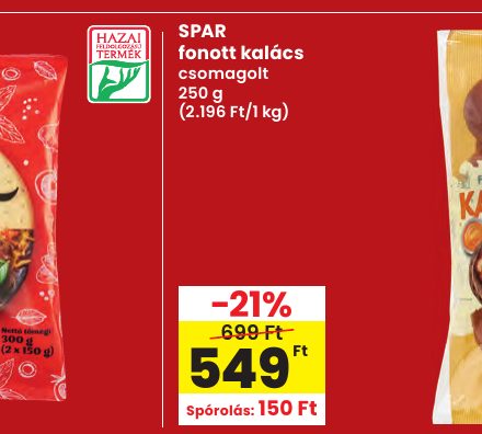 SPAR fonott kalács
