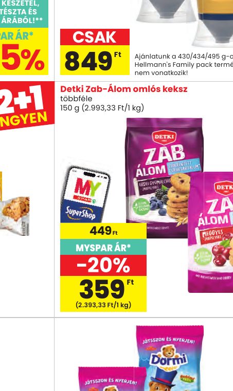 Detki Zab-Álom omlós keksz