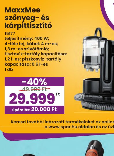 MaxxMee szőnyeg- és kárpittisztító