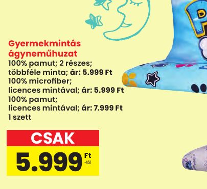 Gyermekmintás ágyneműhuzat