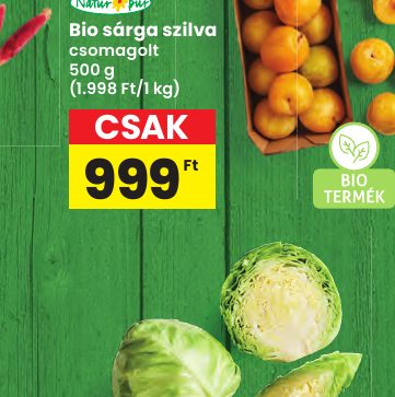 Bio sárga szilva