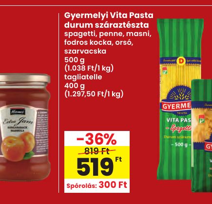 Gyermelyi Vita Pasta durum száraztészta