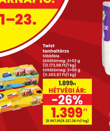 Twist tonhaltörzs