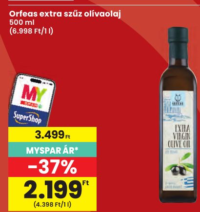Orfeas extra szűz olívaolaj