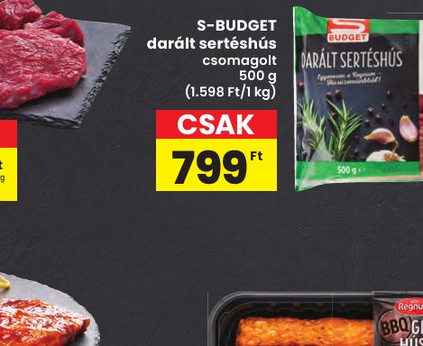 S-BUDGET darált sertéshús