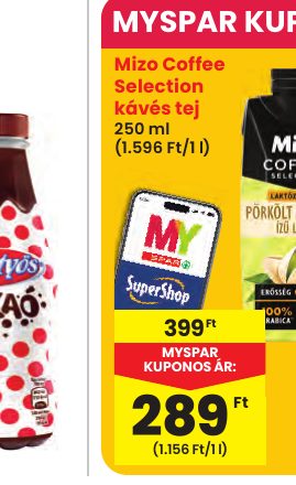Mizo Coffee Selection kávés tej