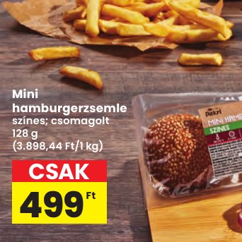 Mini hamburgerzsemle