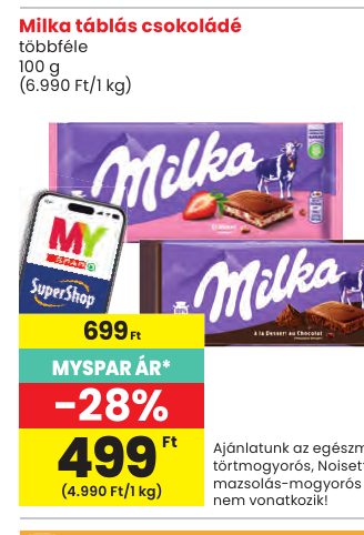 Milka táblás csokoládé