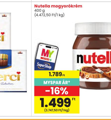 Nutella mogyorókrém